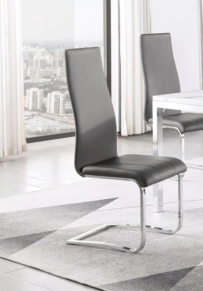 100515GRY DINING CHAIR