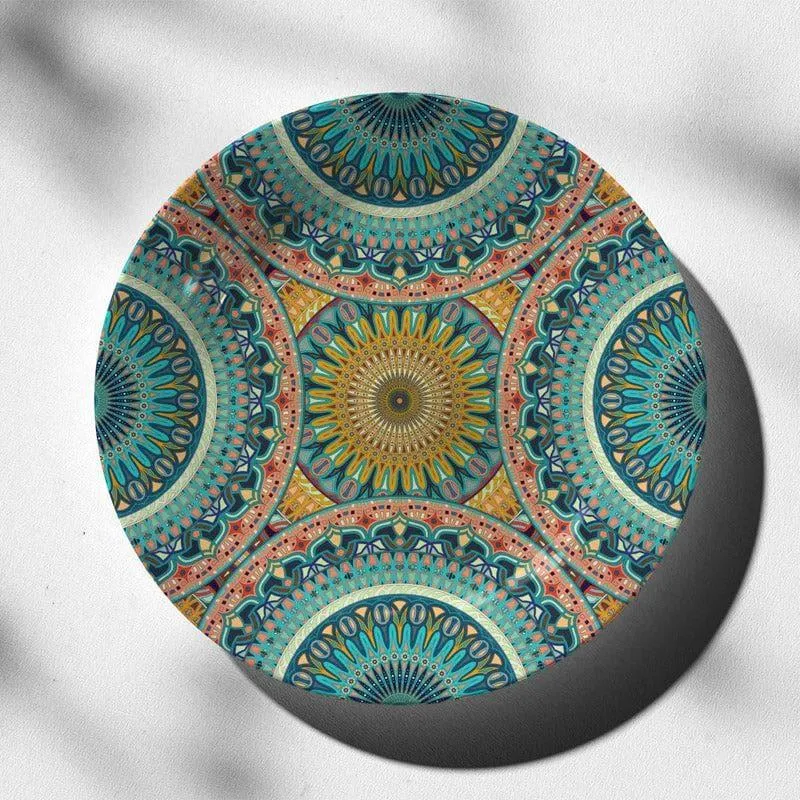 Abstract Mandala Charm Wall Plate