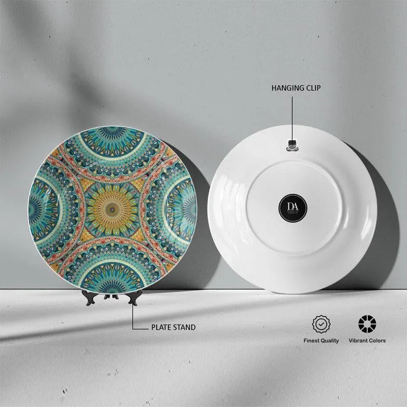 Abstract Mandala Charm Wall Plate