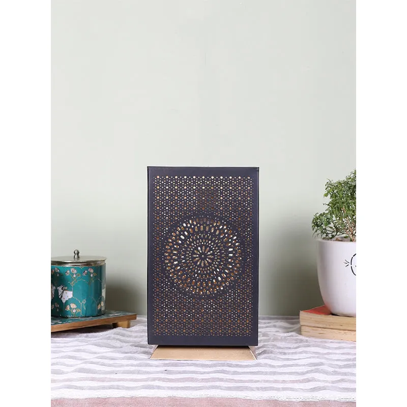 Anura Etched Floral Table Lamp