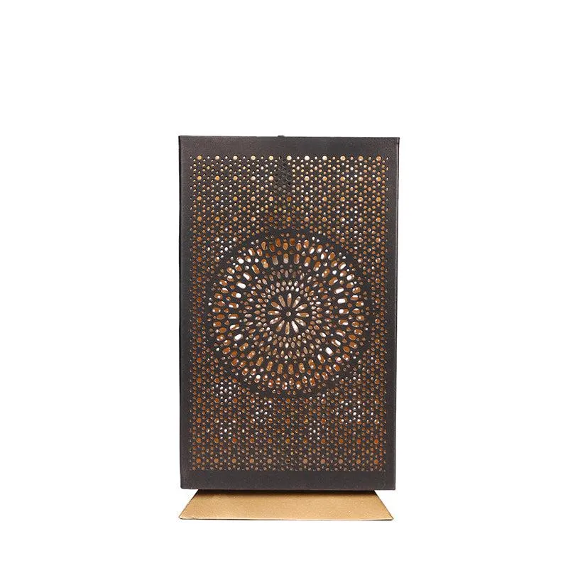 Anura Etched Floral Table Lamp