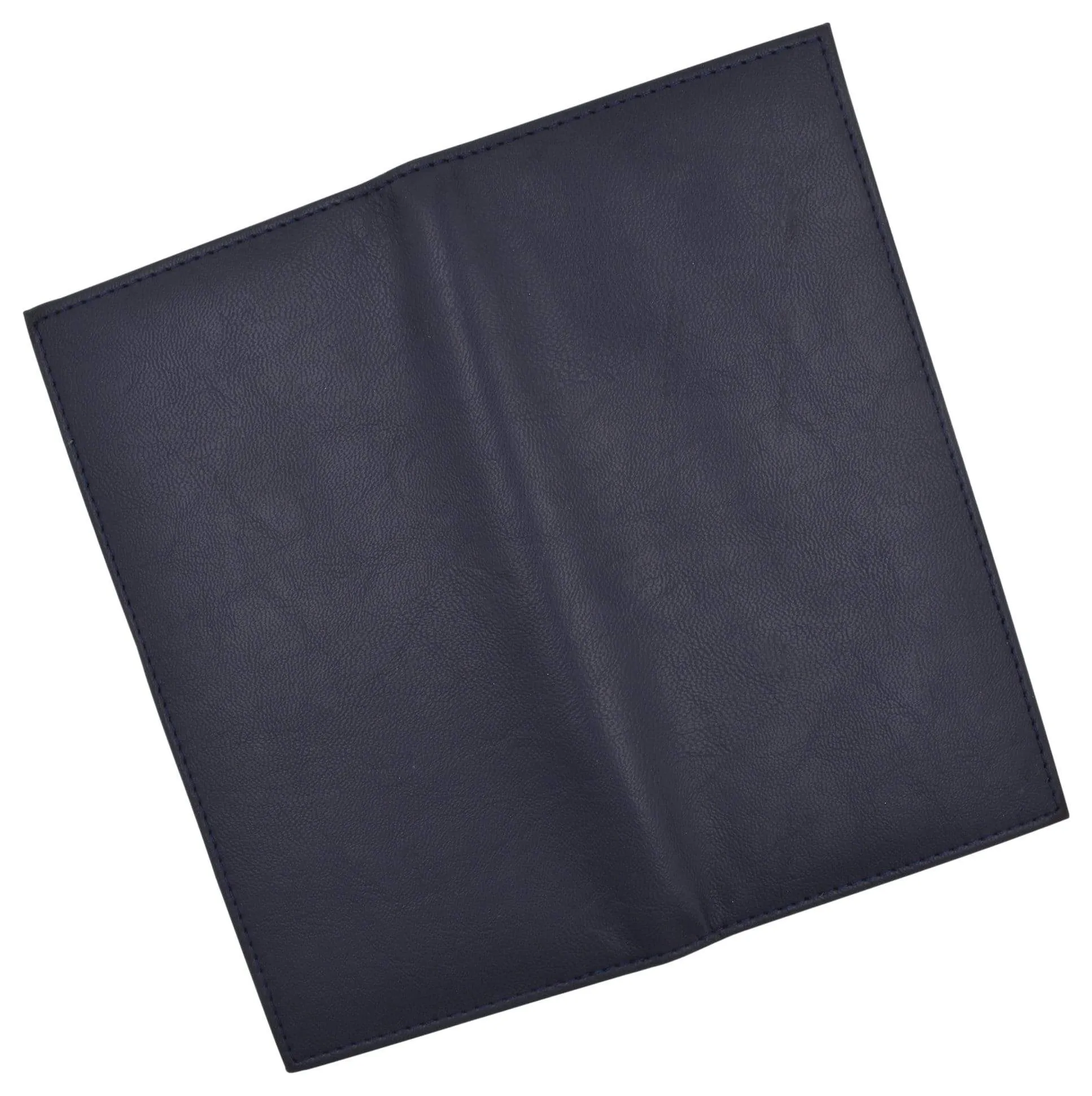 Basic PU Leather Blue Checkbook Covers