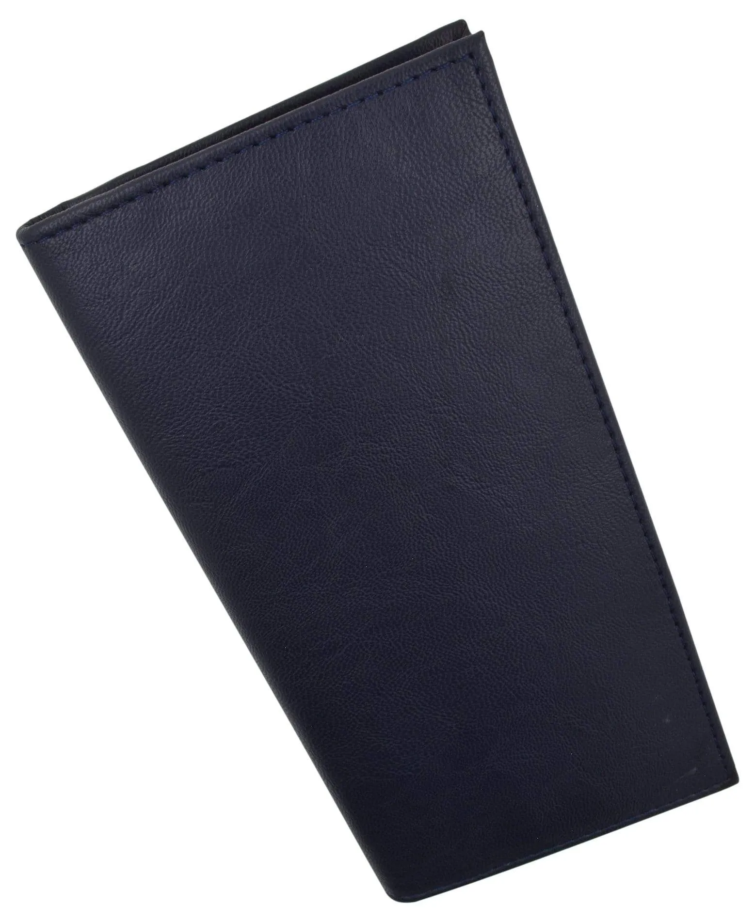 Basic PU Leather Blue Checkbook Covers
