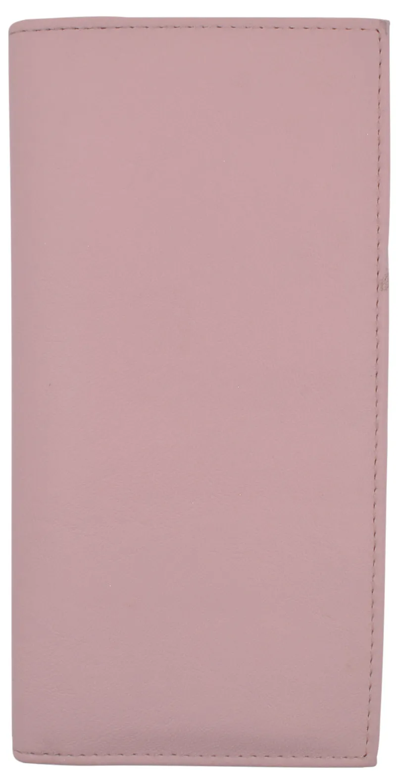Basic PU Leather Checkbook Covers Light Pink