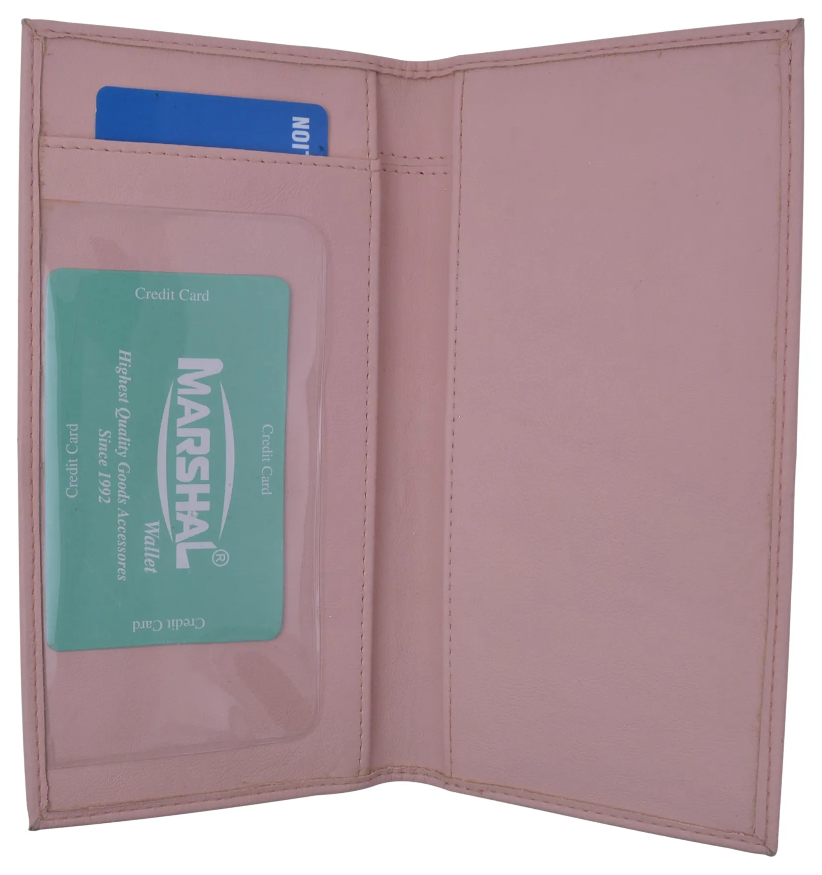 Basic PU Leather Checkbook Covers Light Pink