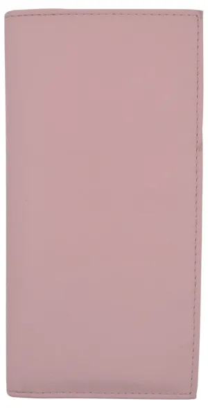 Basic PU Leather Checkbook Covers Light Pink