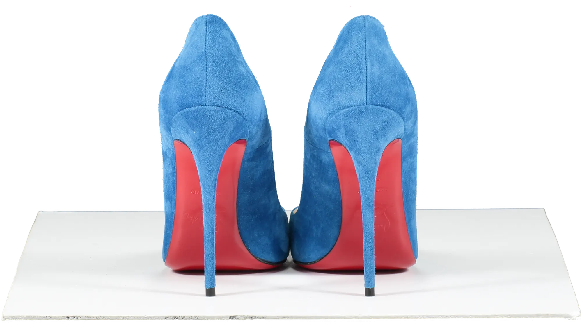 Christian Louboutin Blue Suede So Kate Court Shoes Heel 12cm UK 4.5 EU 37.5 👠