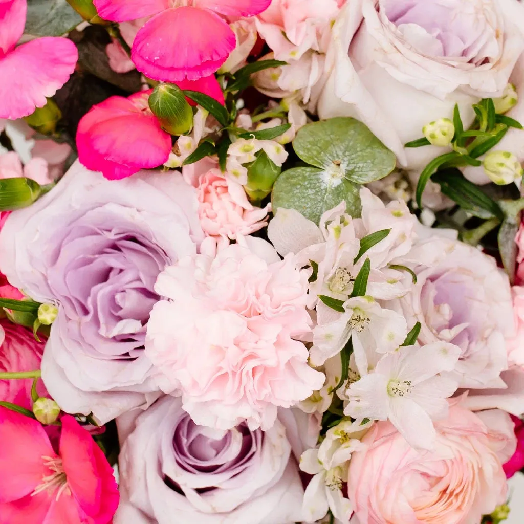 Dreamy Pink Garden Flower Centerpiece