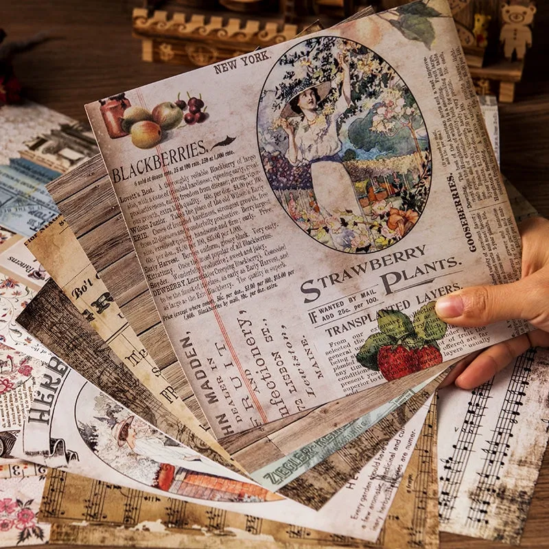 Elegant Large size Retro Art Papers: Versatile Crafting Essentials for Every Occasion