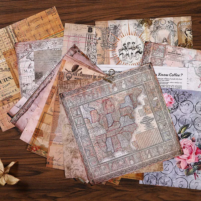 Elegant Large size Retro Art Papers: Versatile Crafting Essentials for Every Occasion