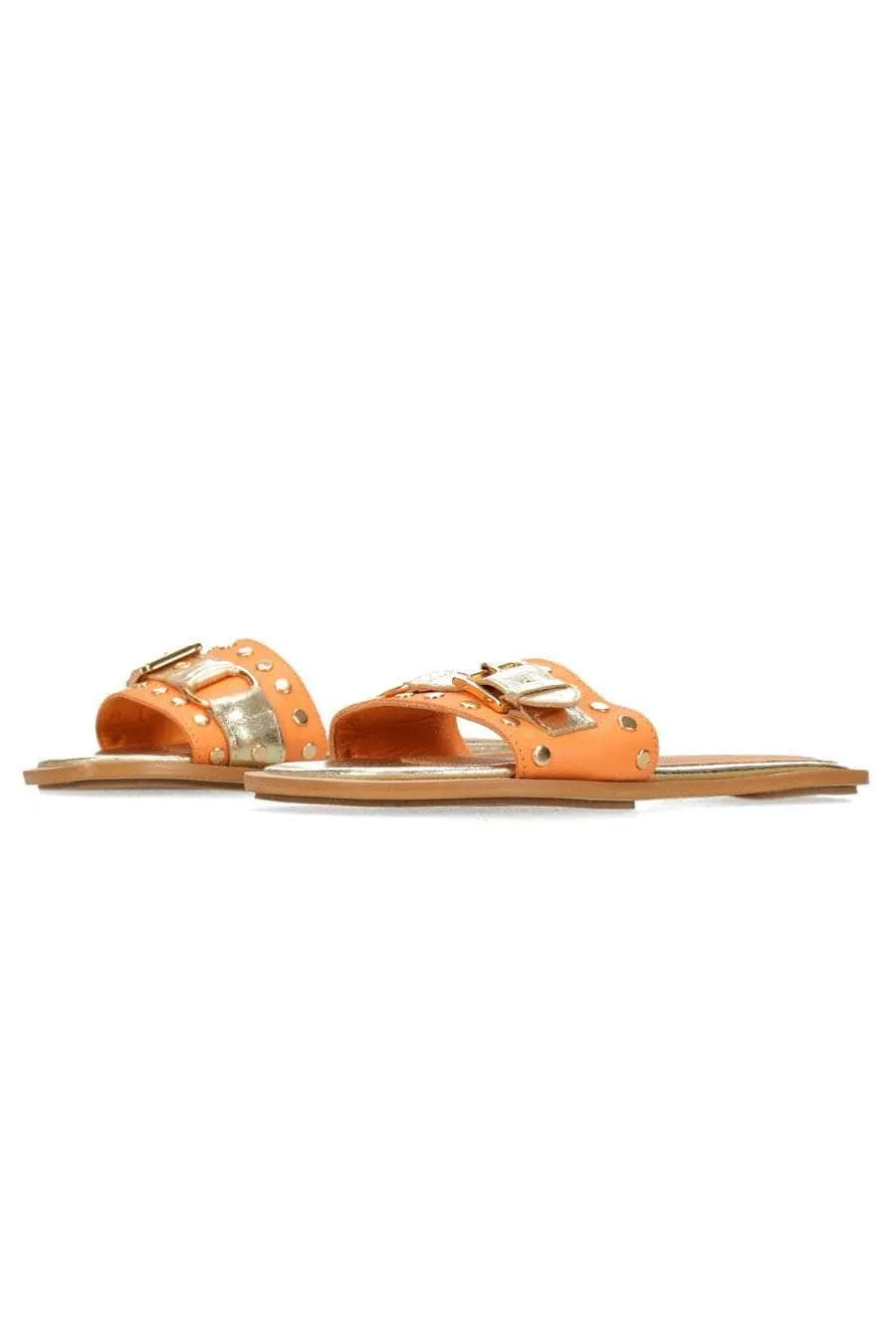 Florence Slide Orange/Gold