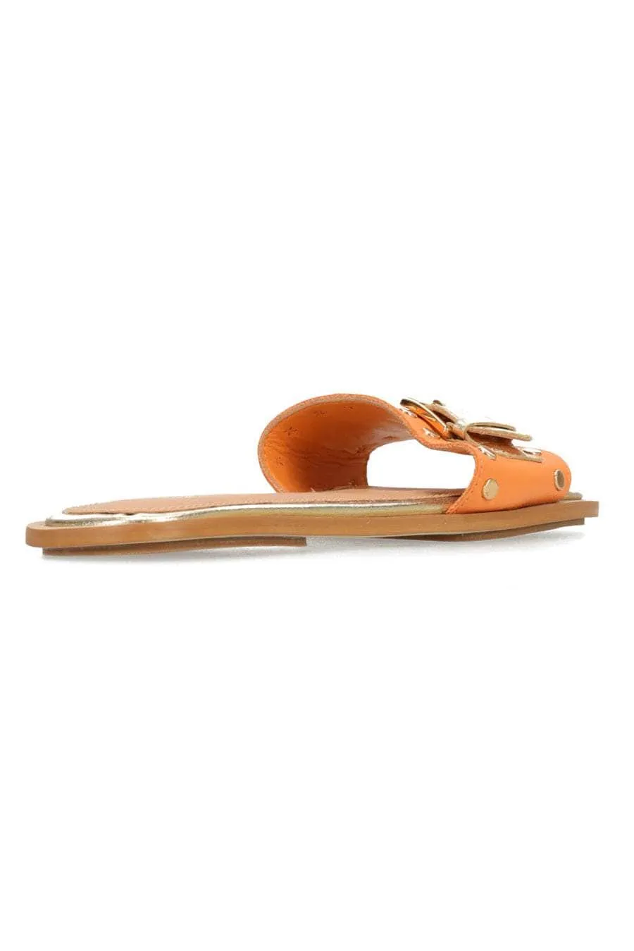 Florence Slide Orange/Gold