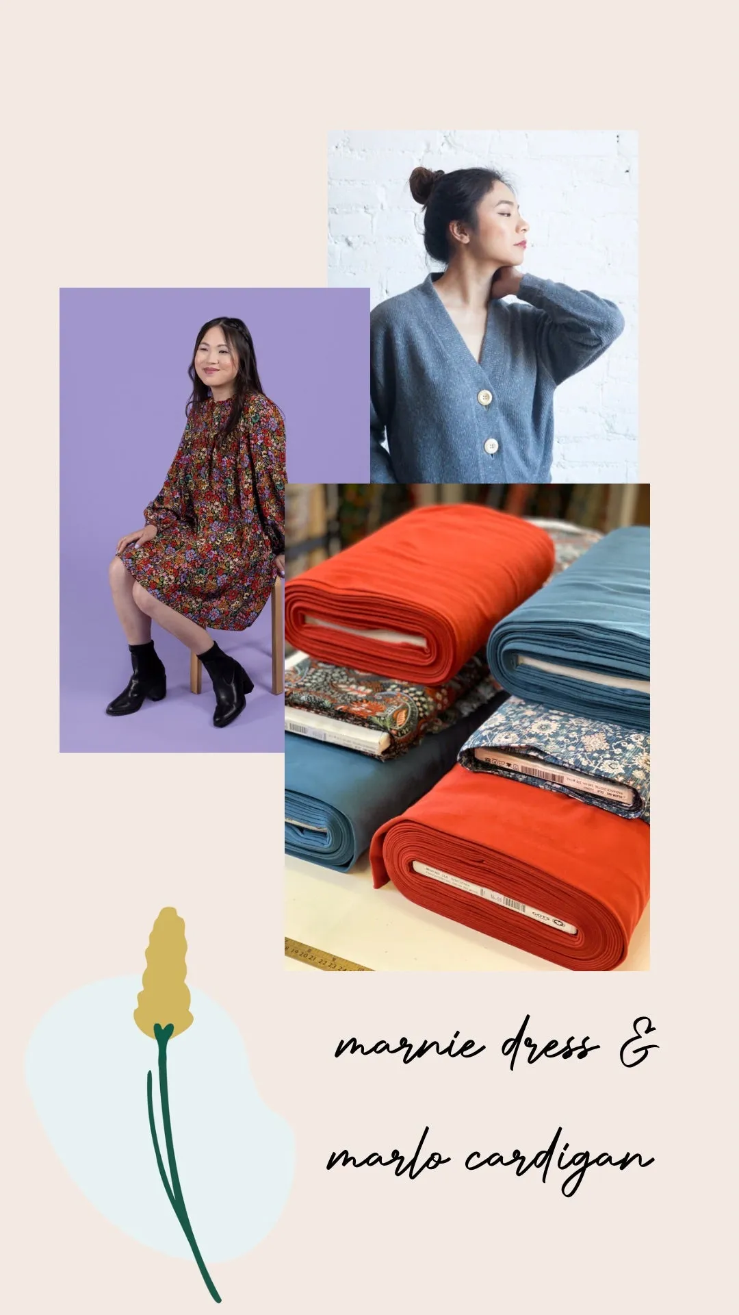 GOTS Organic French Terry in Burnt Orange