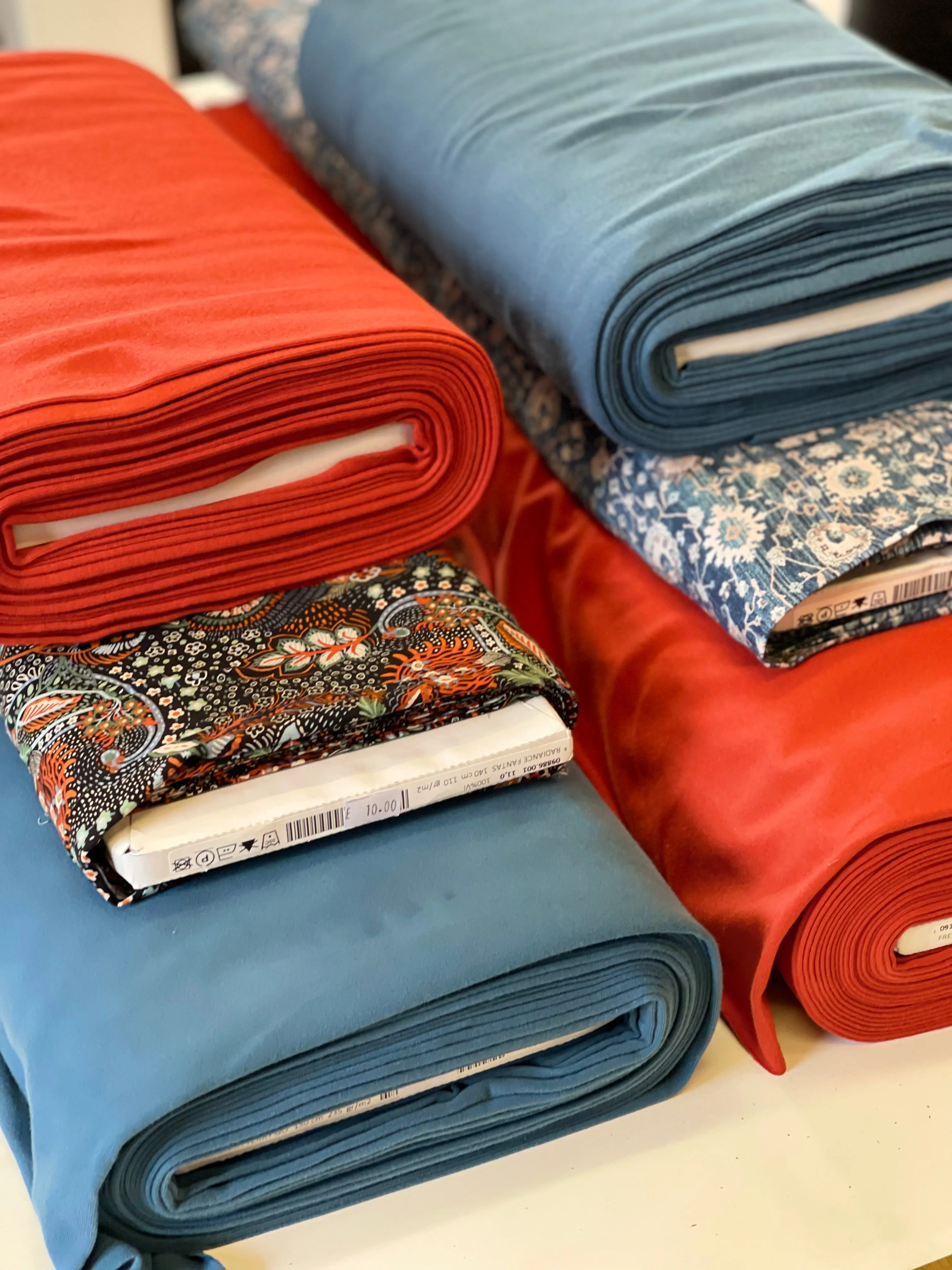 GOTS Organic French Terry in Burnt Orange