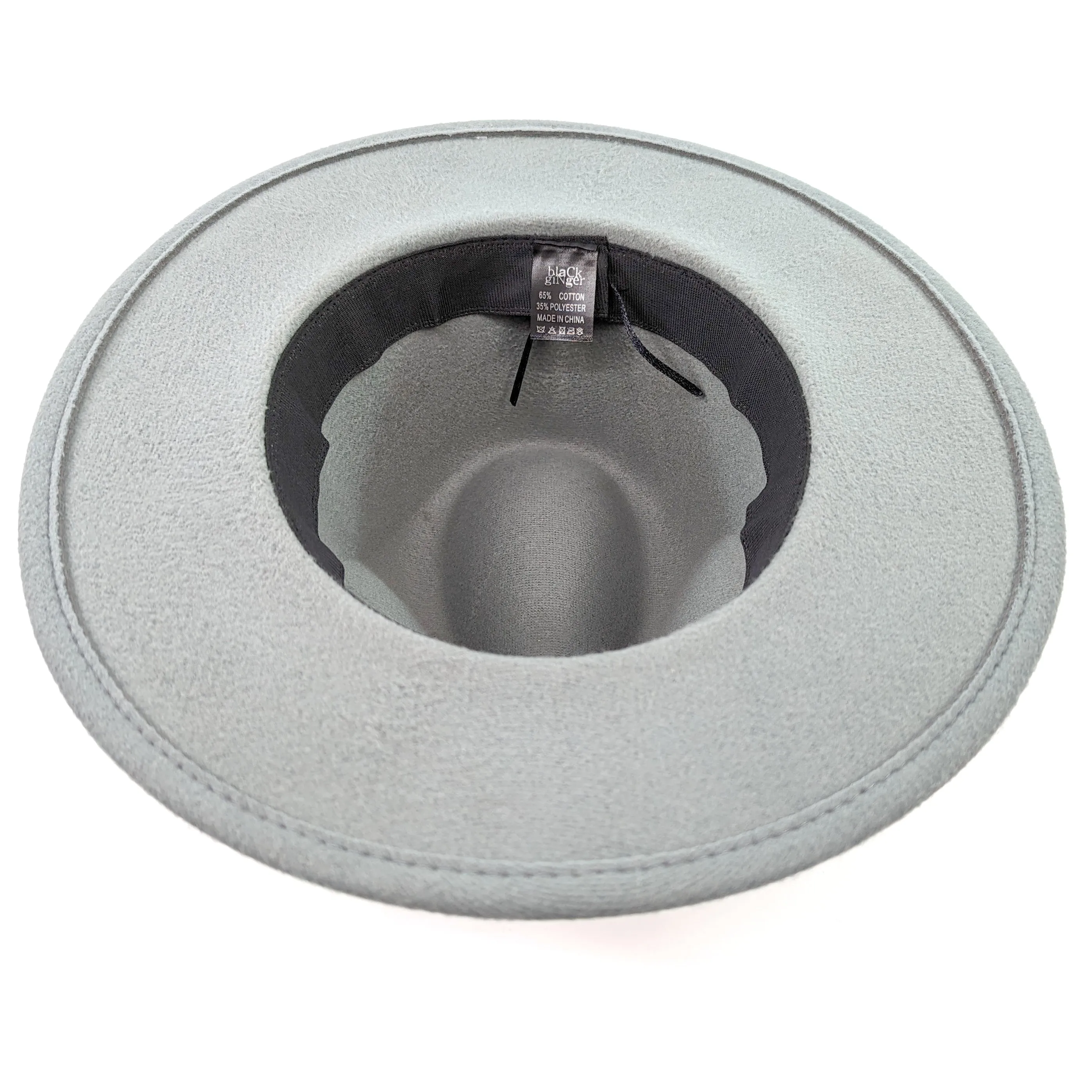 Grey Fedora Hat | Black Band