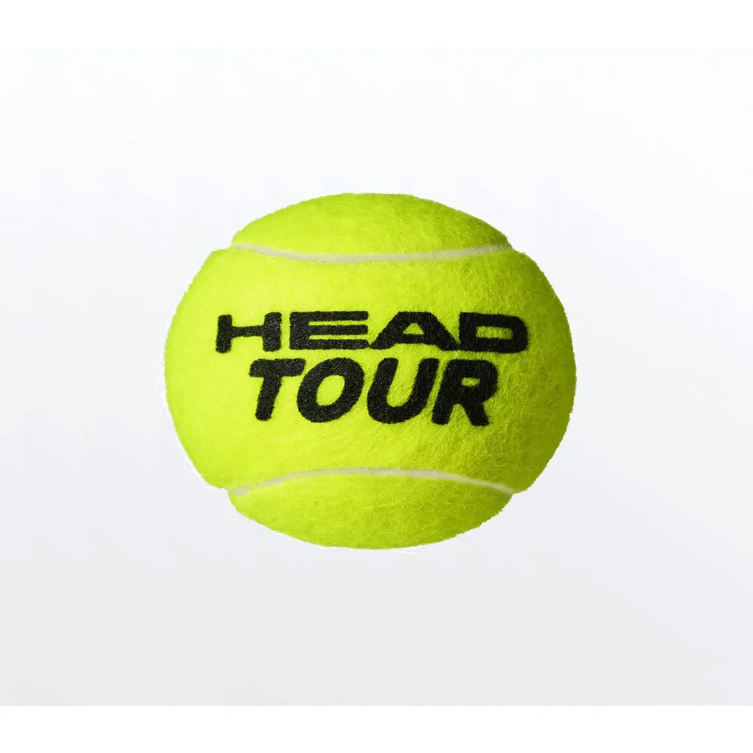 Head Tour 3 Tennis Balls - Cans of 3 balls
