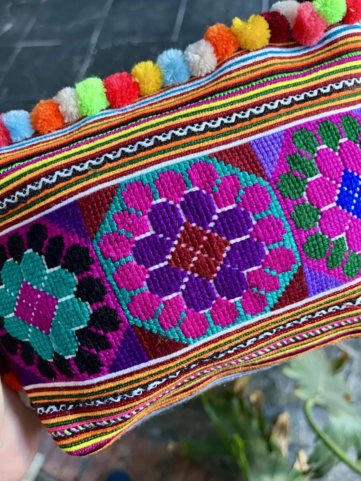 Hmong Pom Pom Handbag