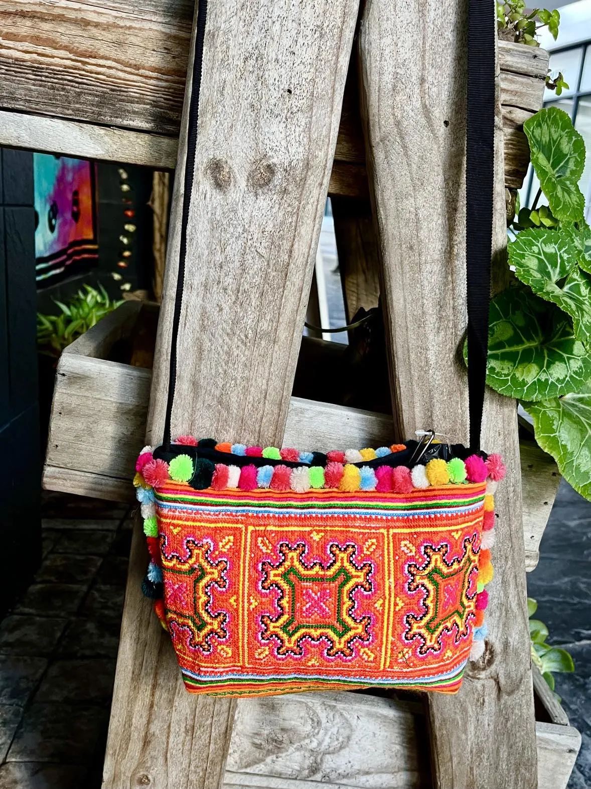 Hmong Pom Pom Handbag
