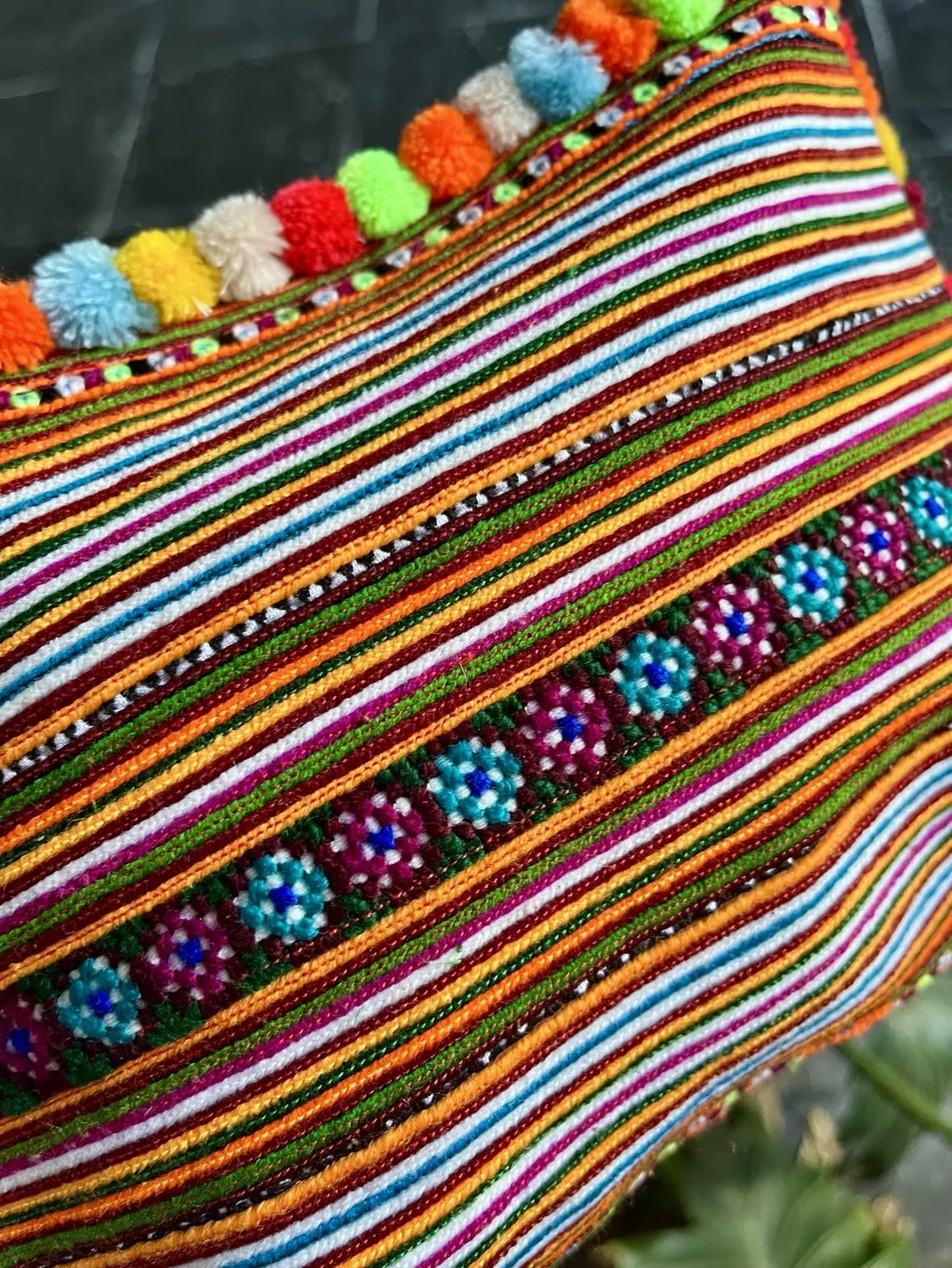 Hmong Pom Pom Handbag