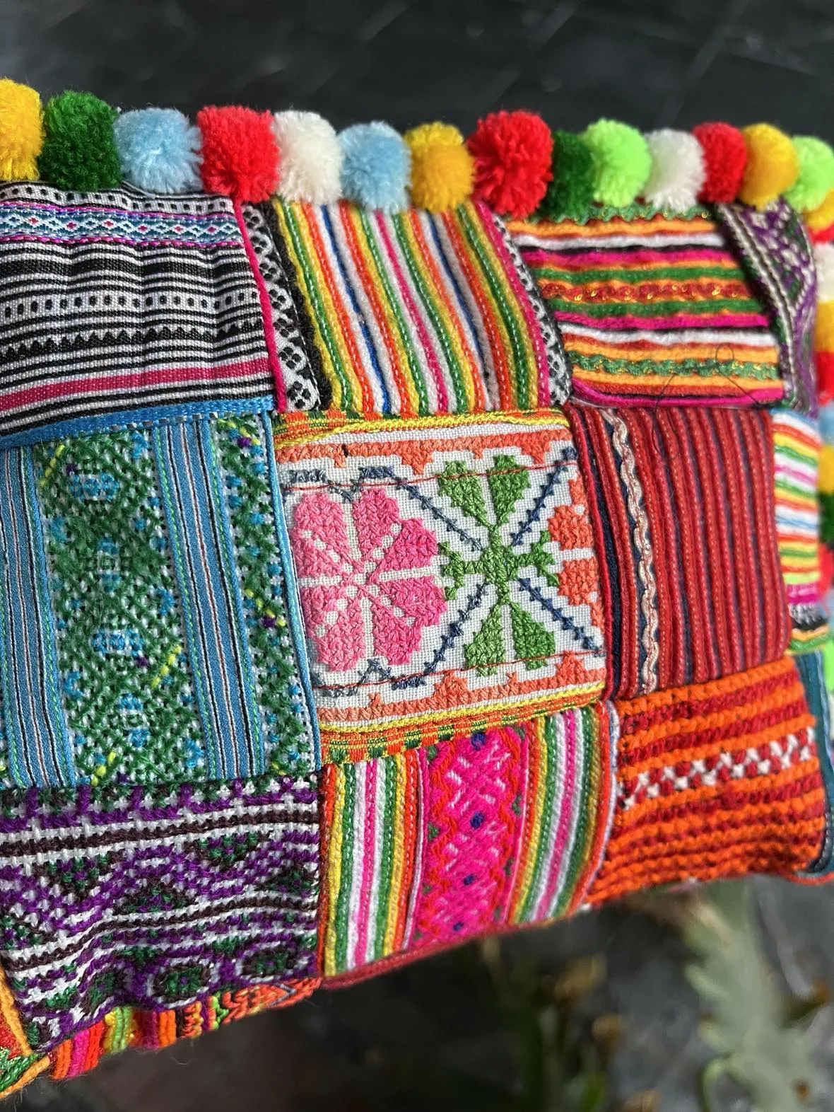 Hmong Pom Pom Handbag