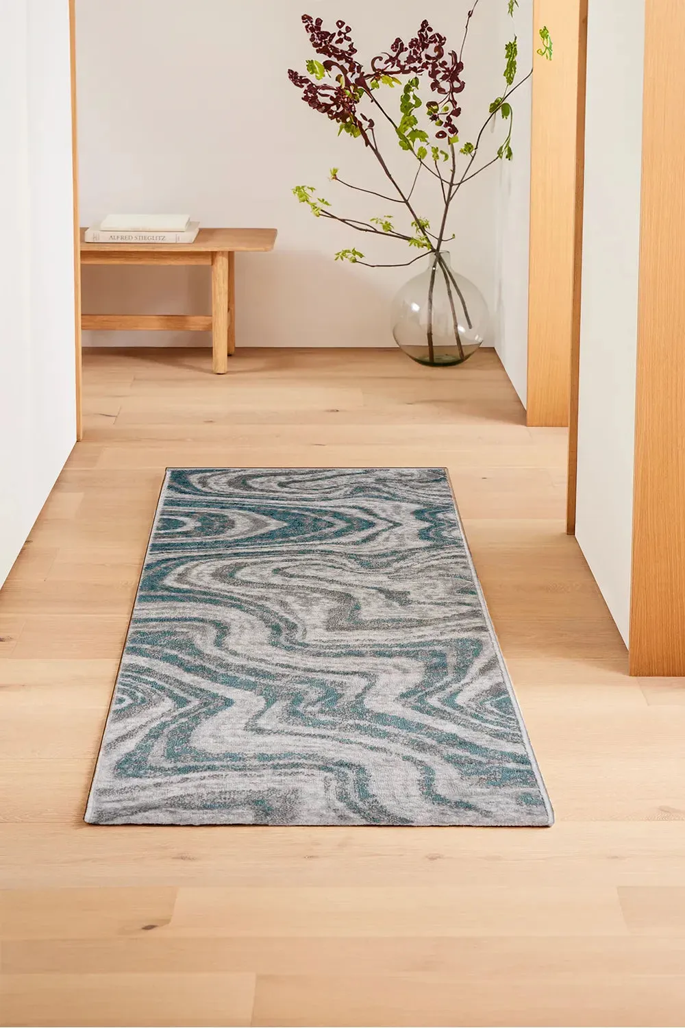 Hobart Distressed Rug - 105 Blue Runner