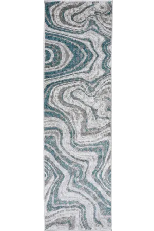 Hobart Distressed Rug - 105 Blue Runner