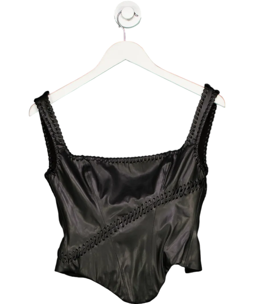 House of CB Leonie Black Vegan Corset UK L 