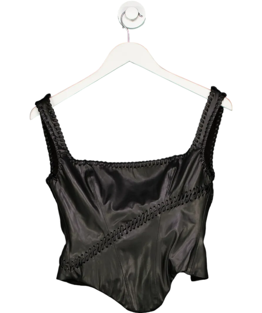 House of CB Leonie Black Vegan Corset UK XS