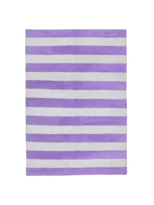 Lavender Purple Stripe Rug