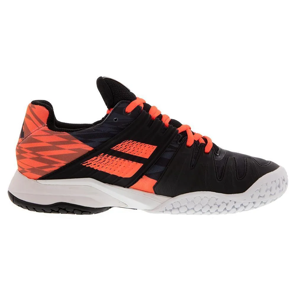 Men's Propulse Fury Black and Fluo Strike All Court Tennis Shoes