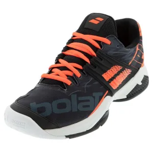Men's Propulse Fury Black and Fluo Strike All Court Tennis Shoes