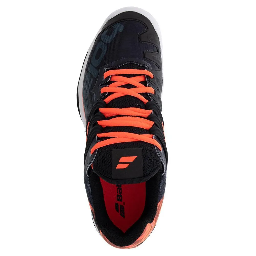 Men's Propulse Fury Black and Fluo Strike All Court Tennis Shoes