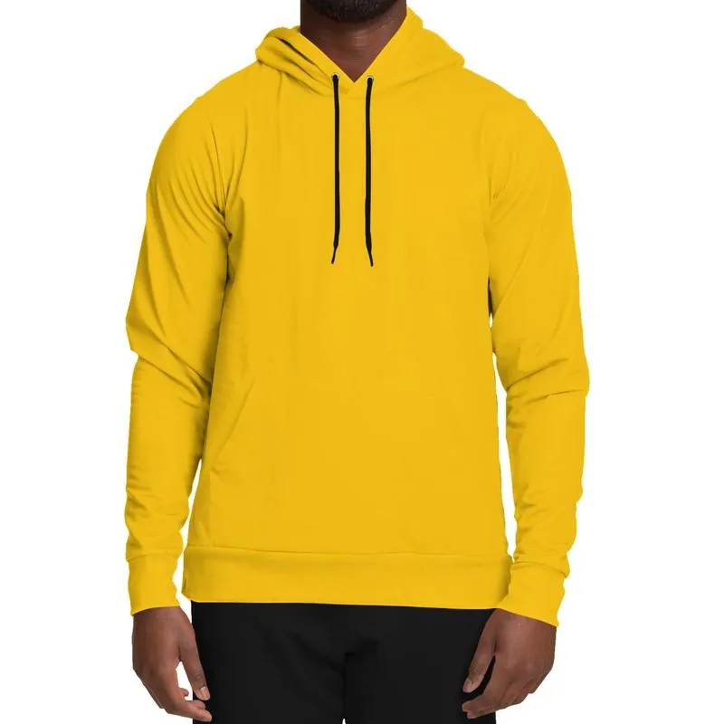 Mustard Yellow Hoodie | Unisex | with PLUS sizes | Bright Pure Orange Yellow | C0M25Y100K0