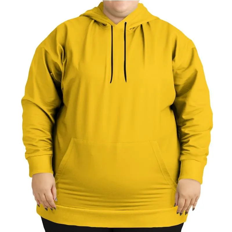 Mustard Yellow Hoodie | Unisex | with PLUS sizes | Bright Pure Orange Yellow | C0M25Y100K0