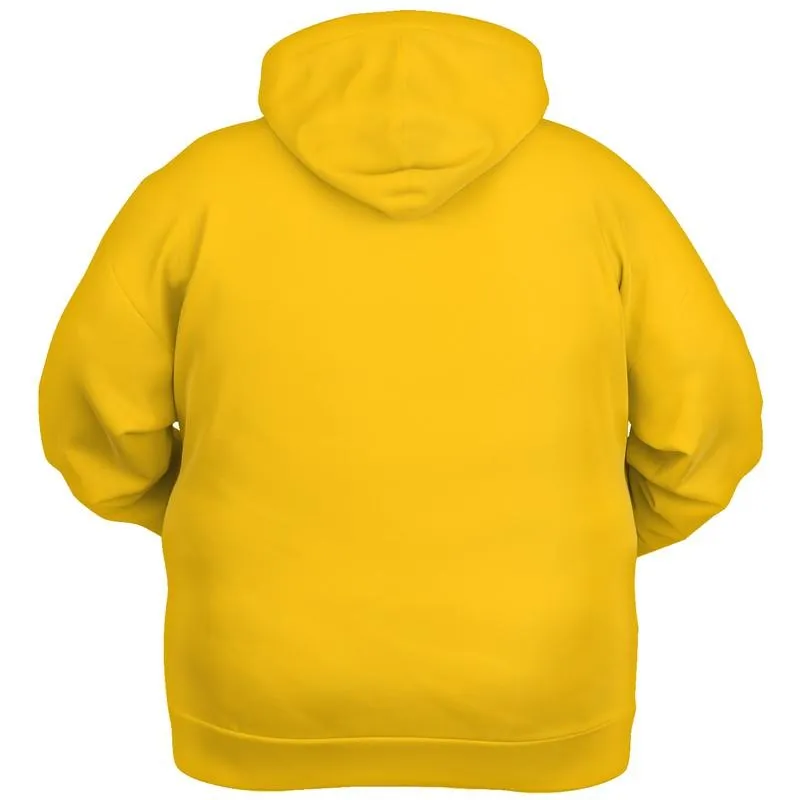 Mustard Yellow Hoodie | Unisex | with PLUS sizes | Bright Pure Orange Yellow | C0M25Y100K0