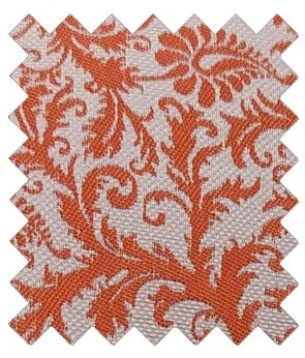 Orange Venetian Paisley Wedding Swatch