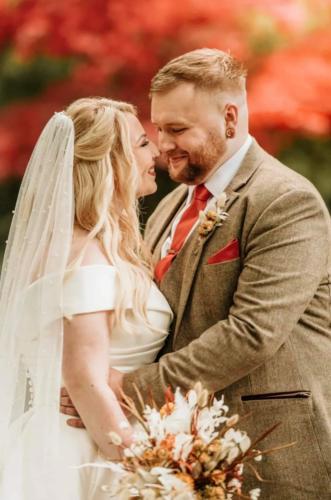 Orange Wedding Tie Swatch Pack