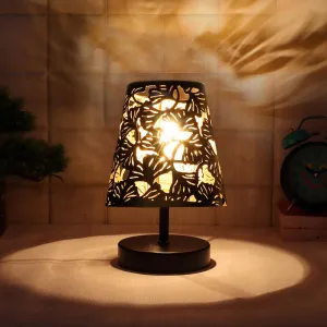Otravo Flora Etched Table Lamp  - Black