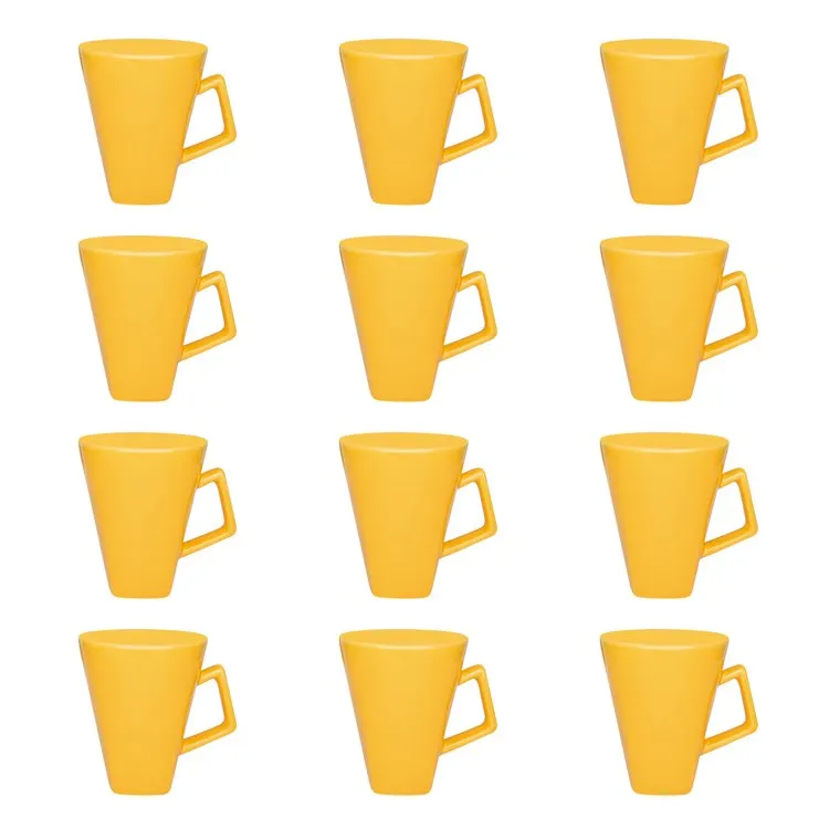 Oxford Quartier 11.84 Oz Square Beveled Mugs Set of 12