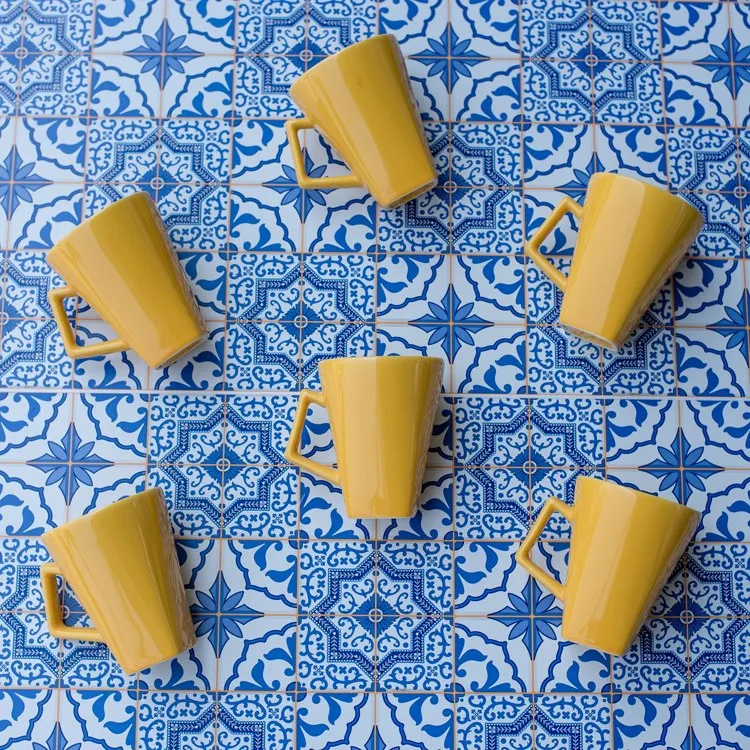 Oxford Quartier 11.84 Oz Square Beveled Mugs Set of 12