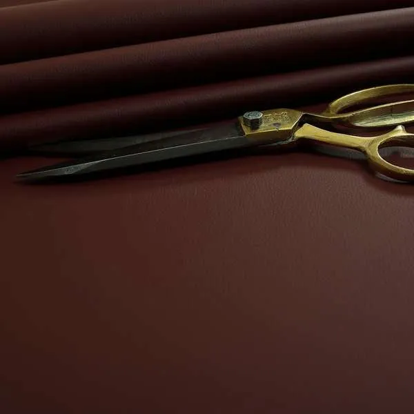 Paris Soft Burgundy Red Faux Leather PU Grain Finish Look