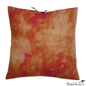 Printed Linen Pillow Cloudy Amber 22x22