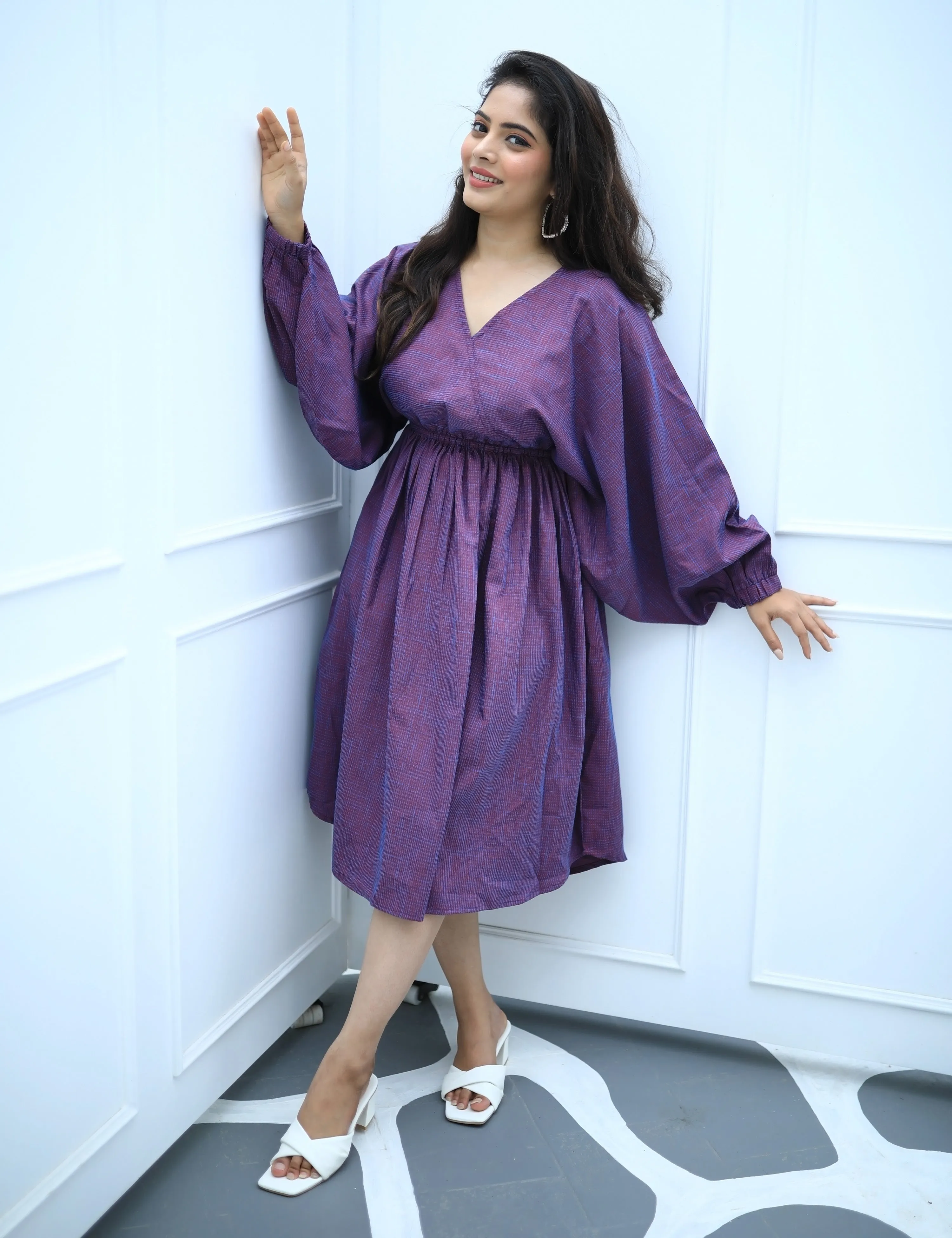 Purple Reign Midi Dress