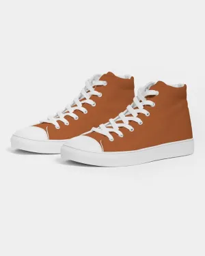 Shaded Orange High-Top Canvas Sneakers | Men's | C0M75Y100K30