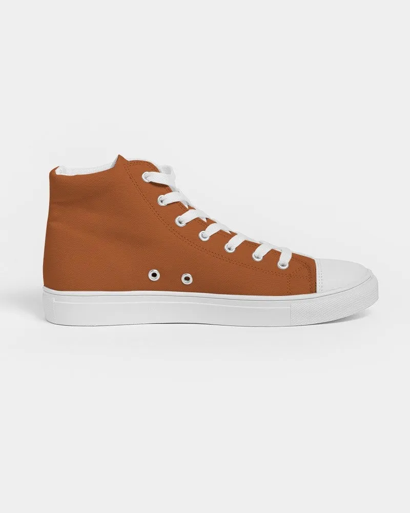 Shaded Orange High-Top Canvas Sneakers | Men's | C0M75Y100K30