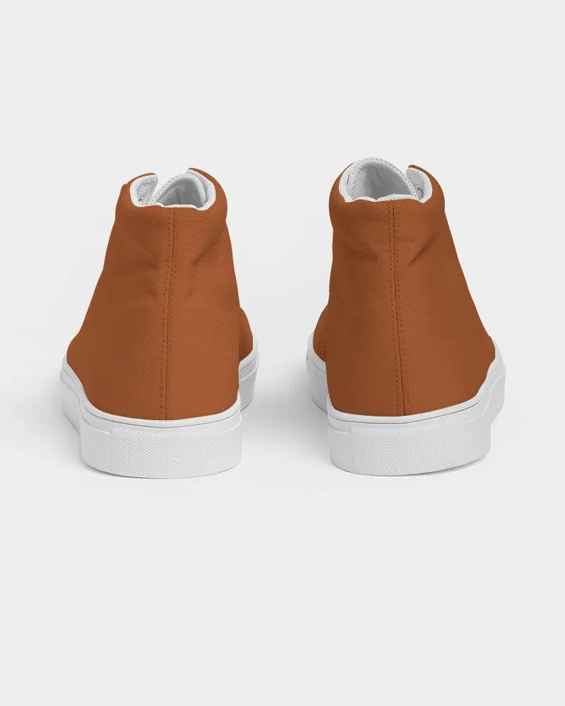 Shaded Orange High-Top Canvas Sneakers | Men's | C0M75Y100K30