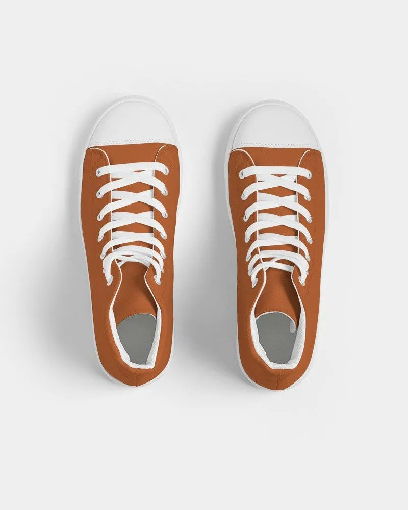 Shaded Orange High-Top Canvas Sneakers | Men's | C0M75Y100K30