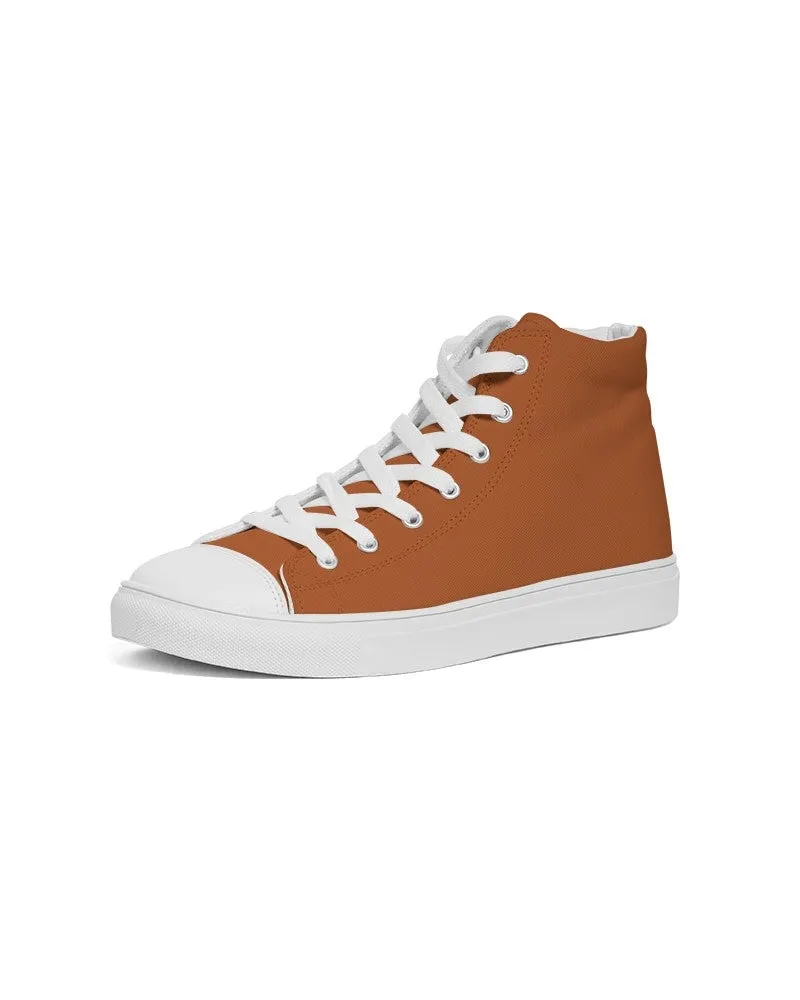 Shaded Orange High-Top Canvas Sneakers | Men's | C0M75Y100K30