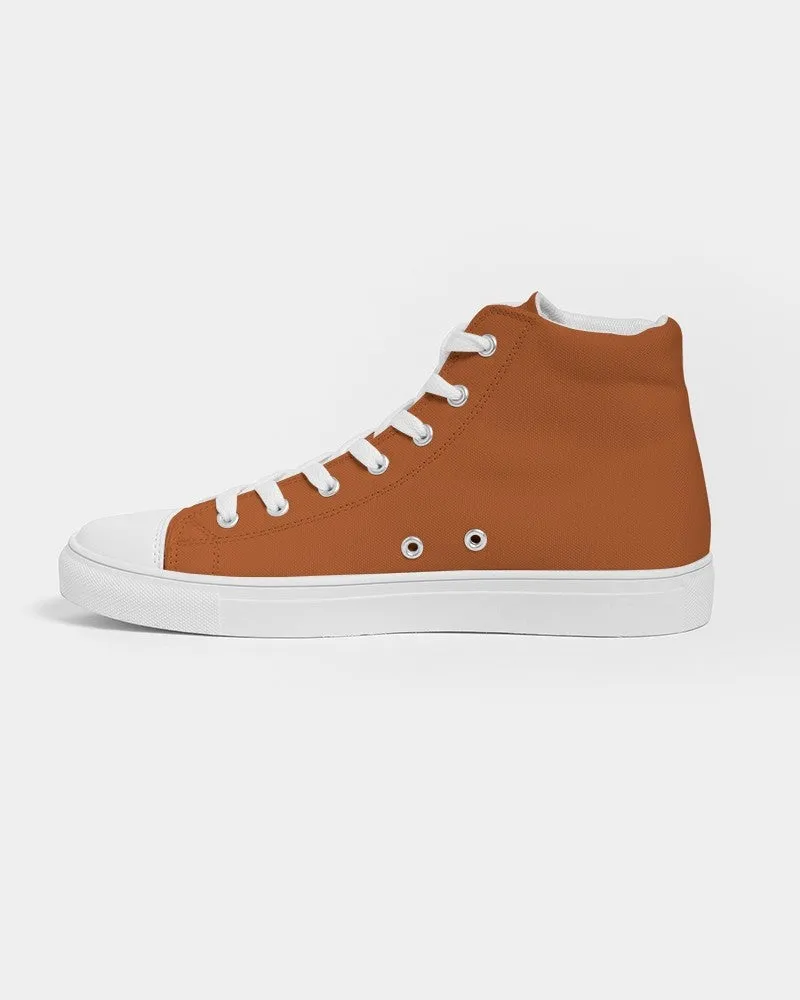 Shaded Orange High-Top Canvas Sneakers | Men's | C0M75Y100K30