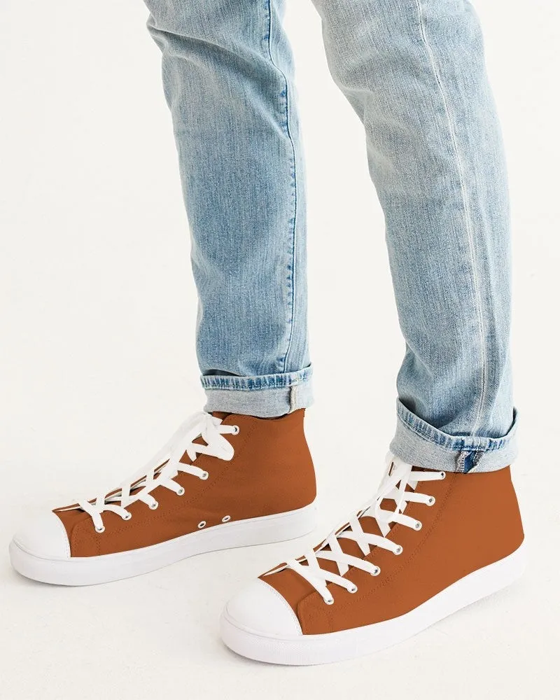 Shaded Orange High-Top Canvas Sneakers | Men's | C0M75Y100K30